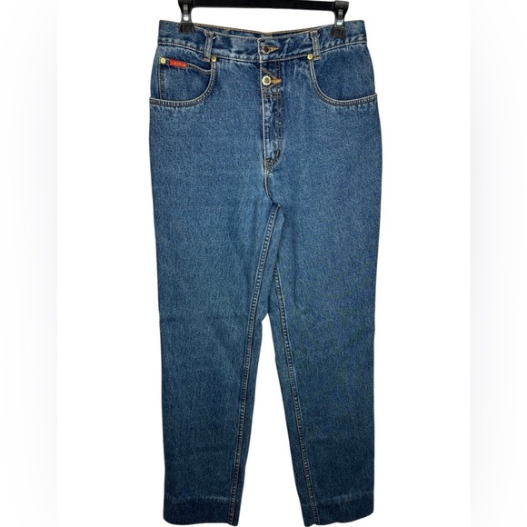 VTG LAWMAN Western Slim Fit High Waist Straight Leg Jeans - Picture 1 of 13